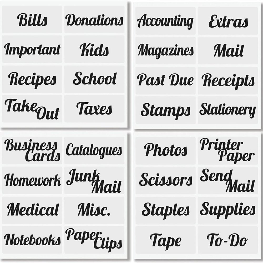 BRAND NEW Office Storage Labels - 64 labels